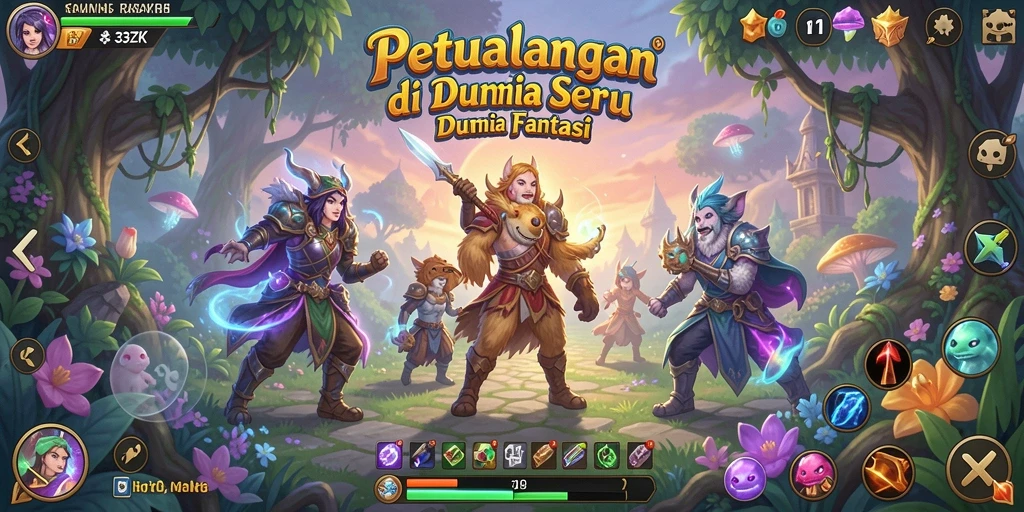 Tangkapan layar utama memperlihatkan gameplay mendebarkan 33ZK.