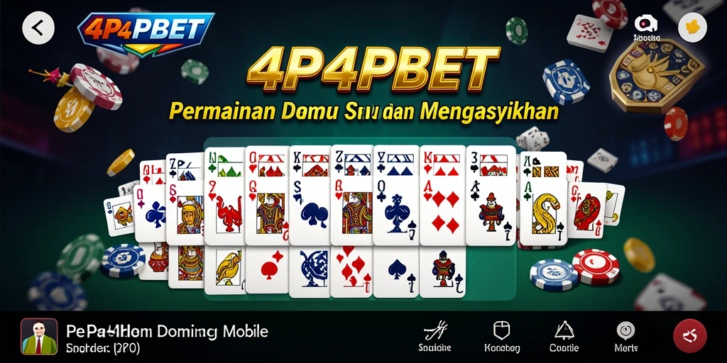 Tampilan gameplay seru dalam permainan Domino 4P4BET.