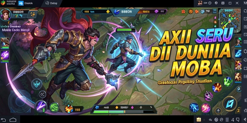 Gameplay seru dalam arena MOBA yang penuh aksi.