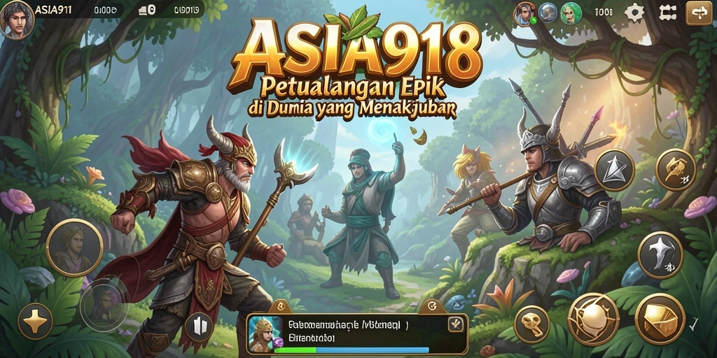 Tangkapan layar menampilkan petualangan seru dalam ASIA918.