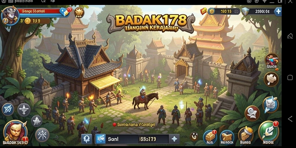 Tampilan gameplay seru di BADAK178 dengan pertempuran strategis.