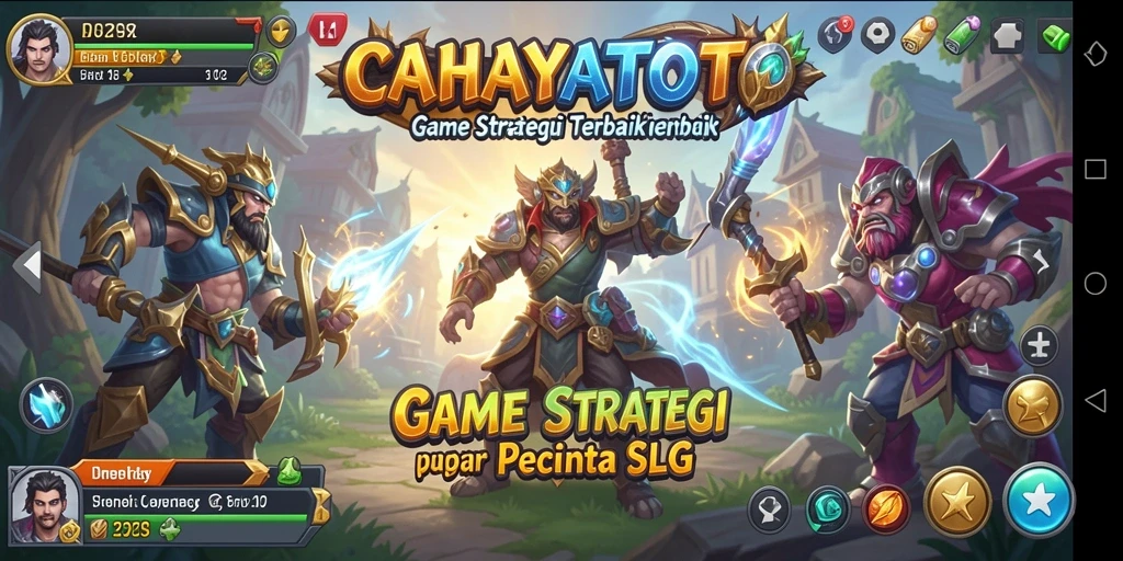 Screenshot menampilkan gameplay SLG yang menegangkan di CAHAYATOTO.