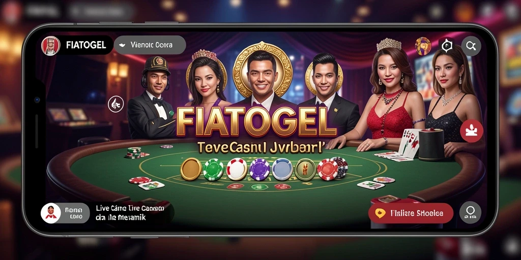 Tampilan gameplay FIATOGEL yang memukau dalam Live Casino.