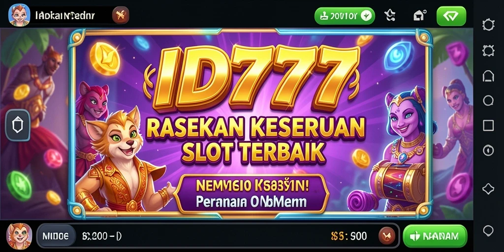 Tampilan permainan Slot ID777 yang menarik dan mendebarkan.