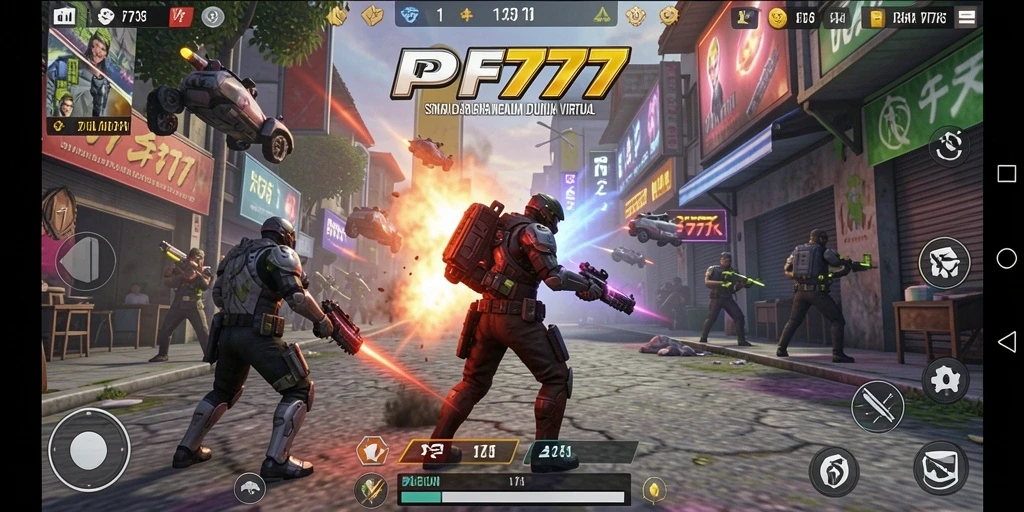 Tampilan gameplay menarik dari PF777 yang memukau dan interaktif.
