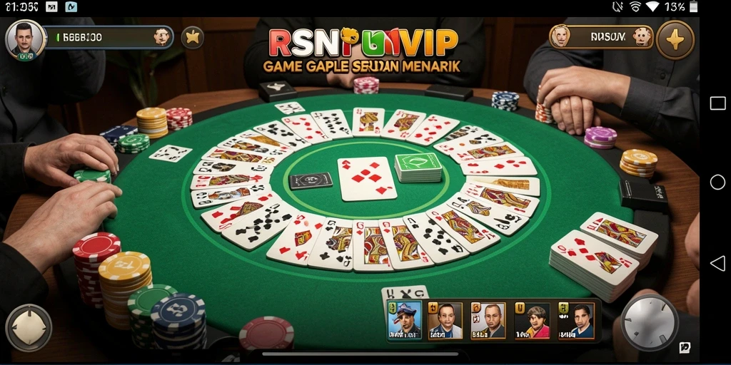 Tampilan gameplay Gaple yang menarik dan interaktif.