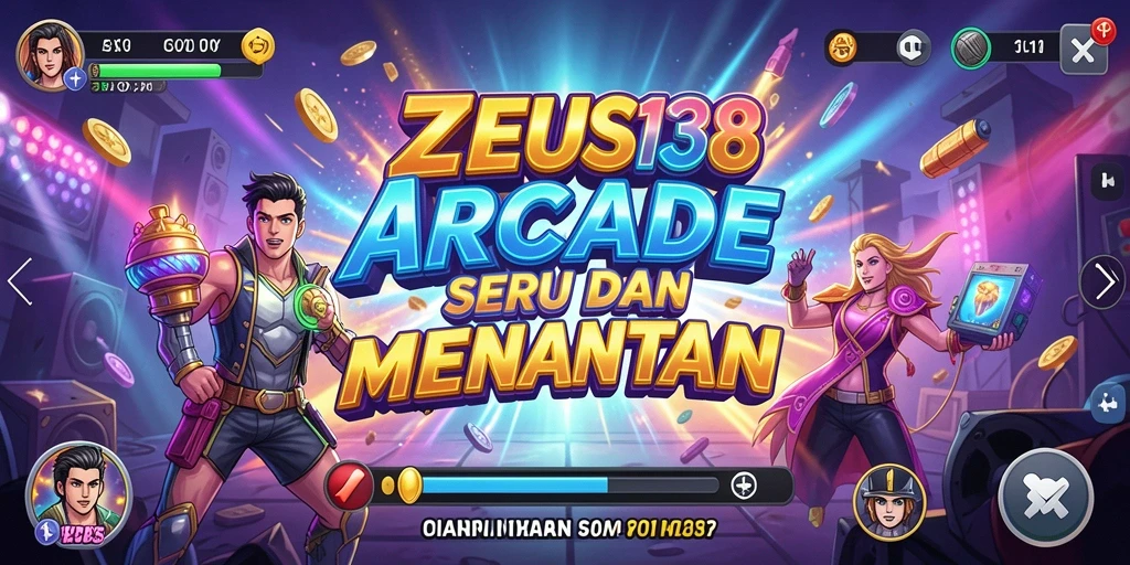 Tampilan gameplay seru di ZEUS138 dengan tantangan Arcade.